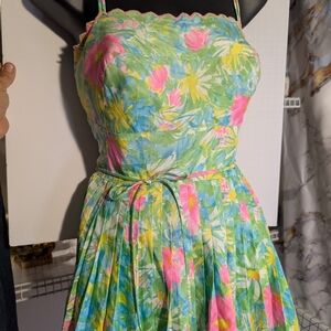 Saba Floral One Piece Swimsuit - Green, Pink, Yellow